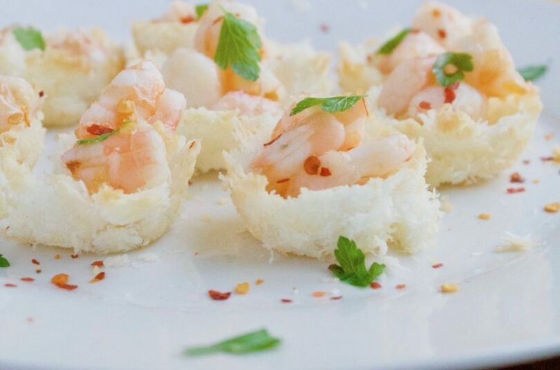 baked coconut shrimp cups