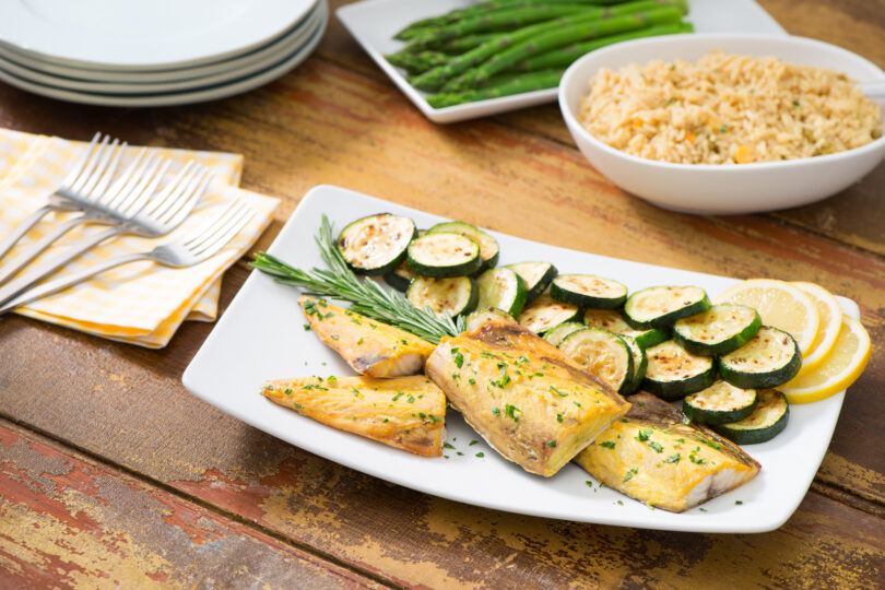 Mustard Baked Mackerel