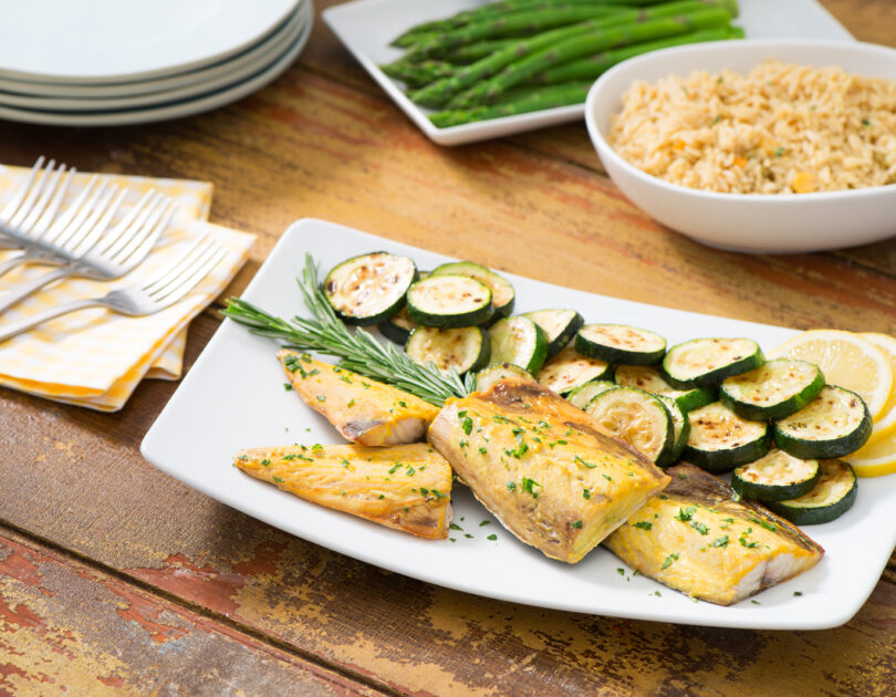 Mustard Baked Mackerel