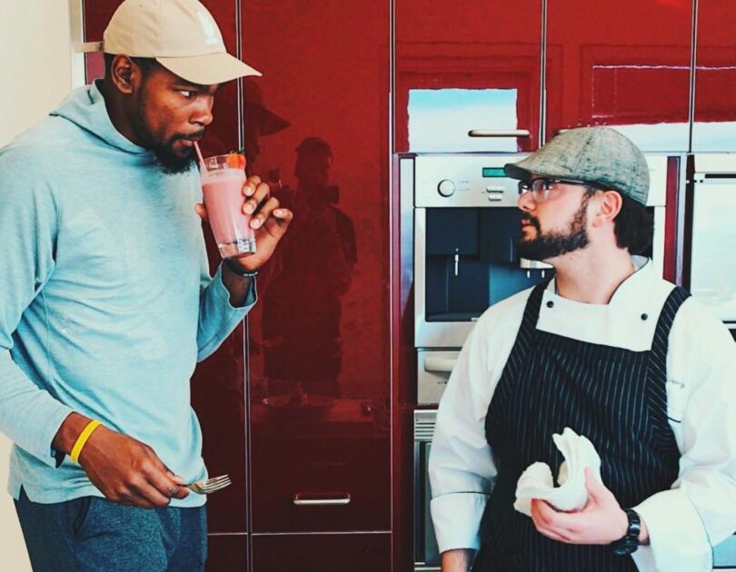 Kevin Durant and Chef Ryan Lopez