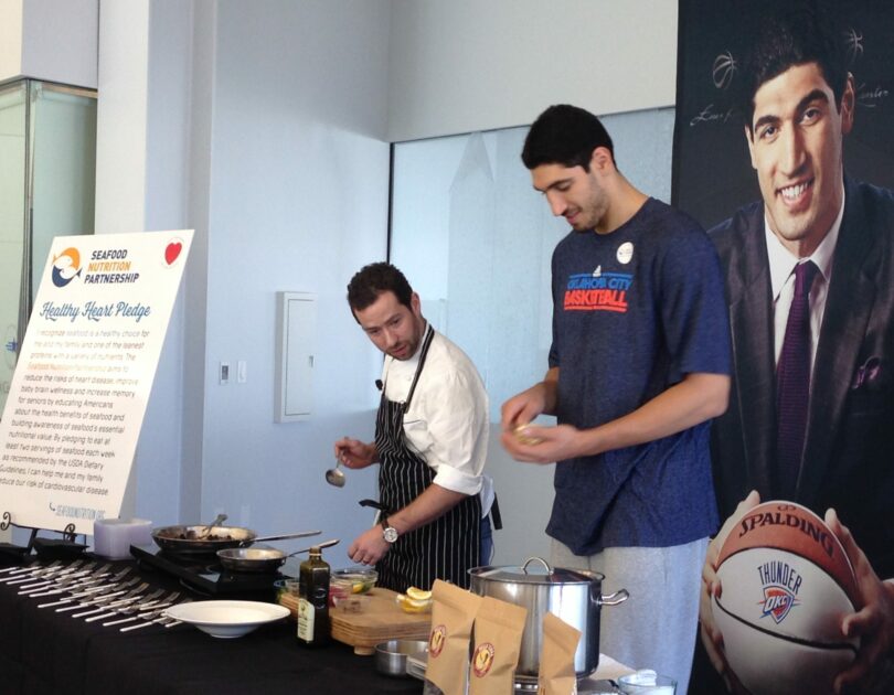 Enez Kanter and chef