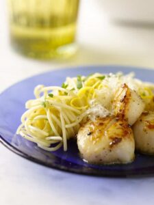 NIH NHLBI Deliciously Healthy Dinners Scallops with Pasta