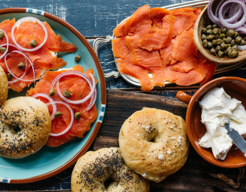 Bagels and Lox for Breakfast