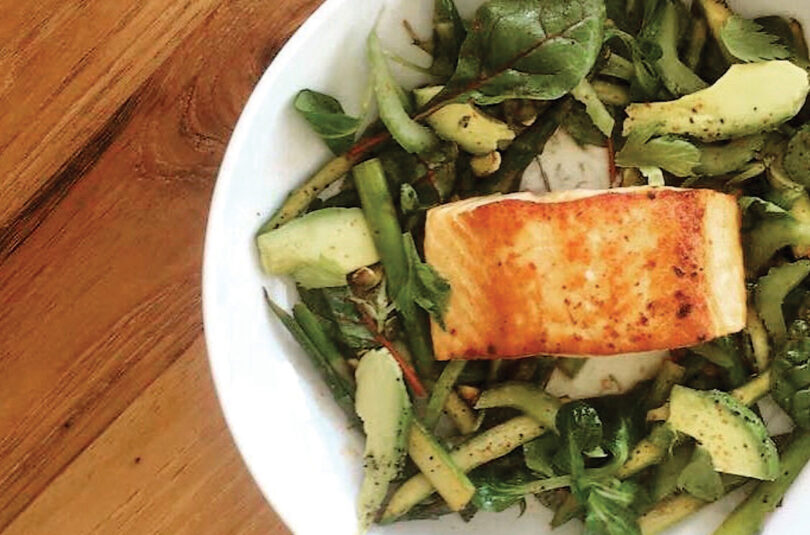 Chef Ryan Lopez Salmon Asparagus Salad