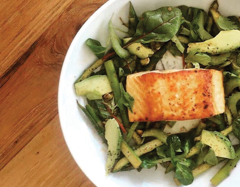 Chef Ryan Lopez Salmon Asparagus Salad