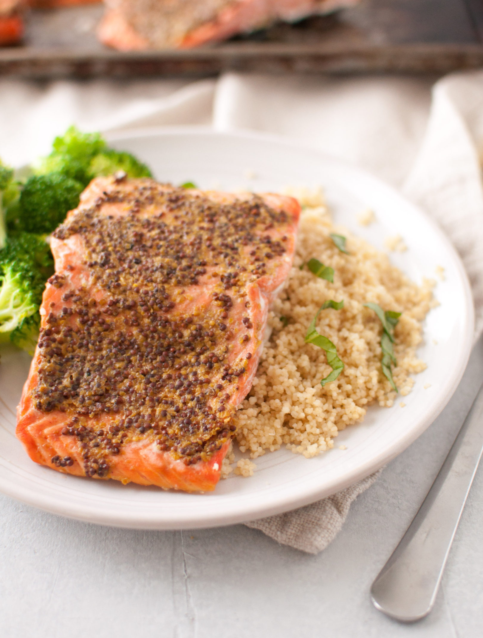 Dijon Roasted Salmon Filets