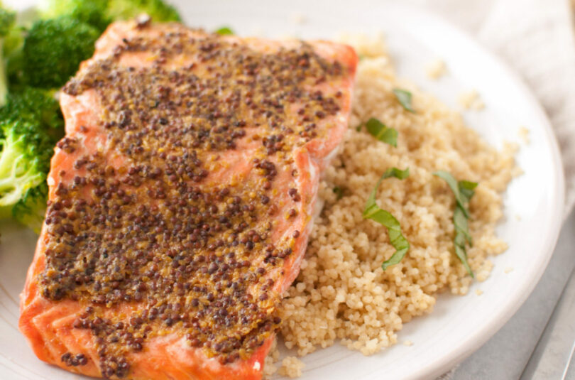 Dijon Roasted Salmon Filets