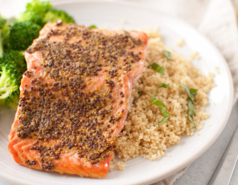 Dijon Roasted Salmon Filets