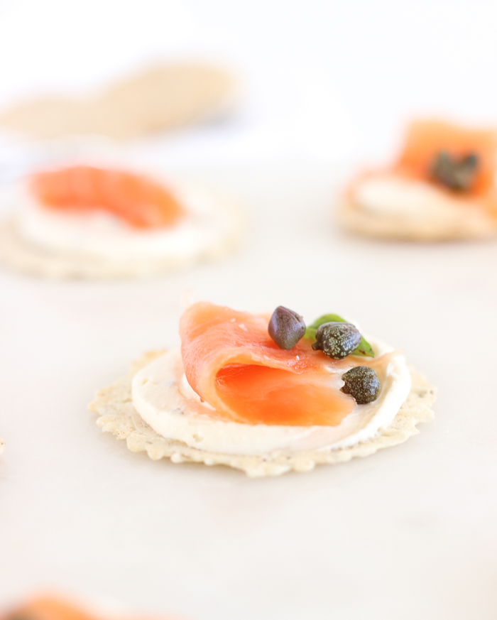 Easy Smoked Salmon Canapes with Cream Cheese