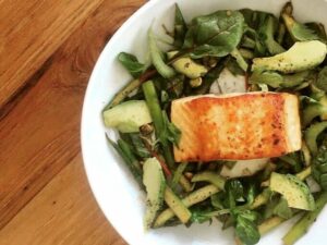 Chef Ryan Lopez Salmon Asparagus Salad