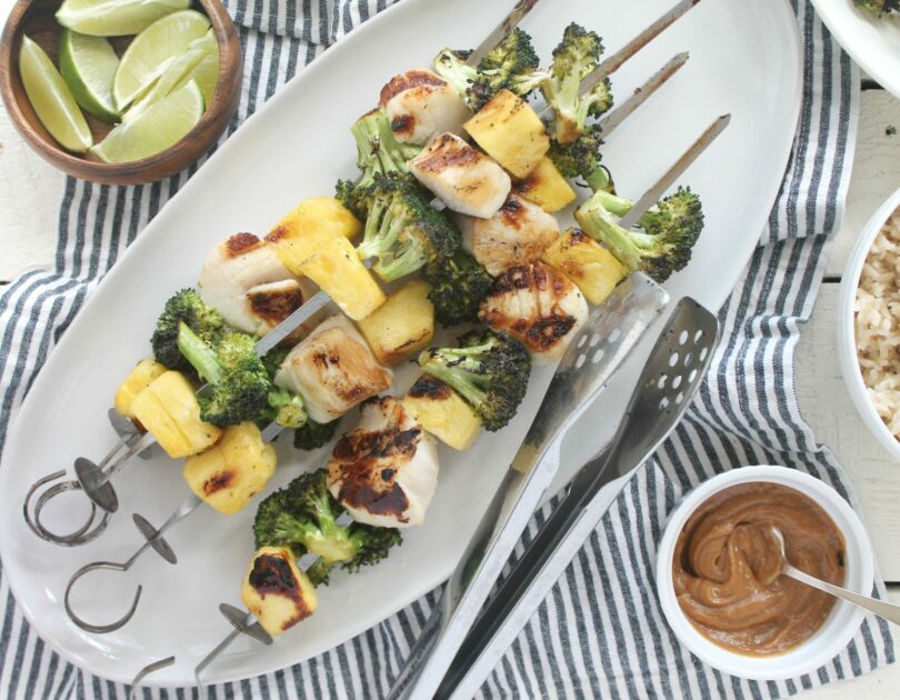 Sweet and Sour Scallop Kabobs