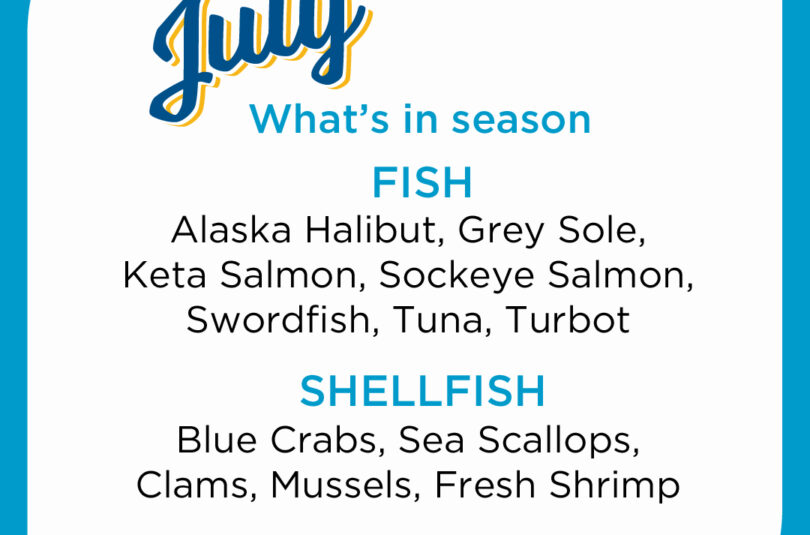 Seafood Seasonality in July