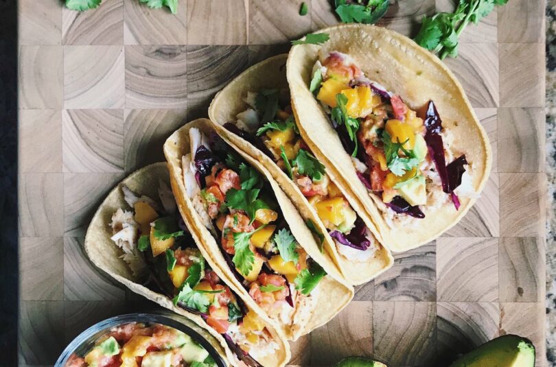 Barramundi Fish Tacos with Mango & Avocado Salsa