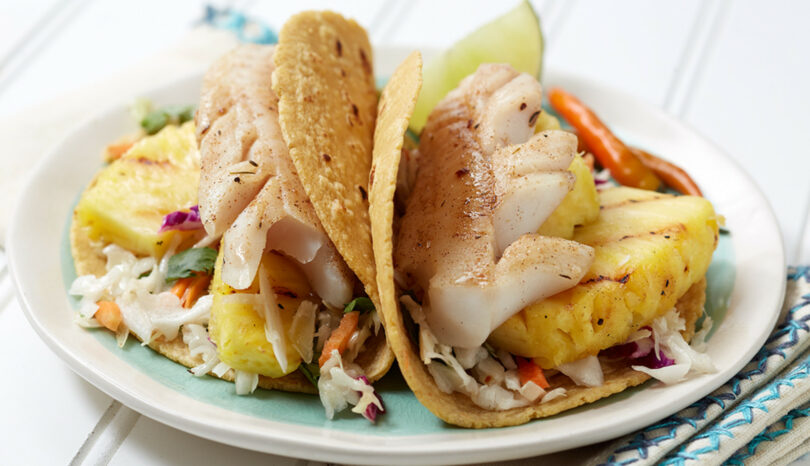 Alaska Pollock Jerk Tacos