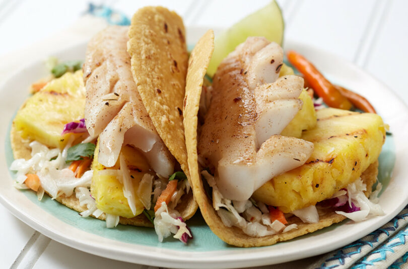 Alaska Pollock Jerk Tacos