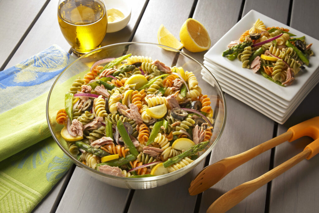 Spiral Pasta Tuna Salad • Seafood Nutrition Partnership