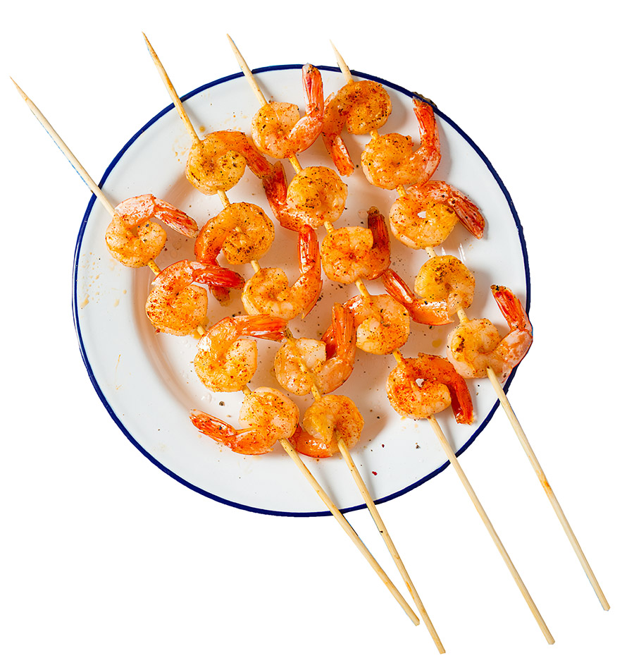 grilled shrimp skewers