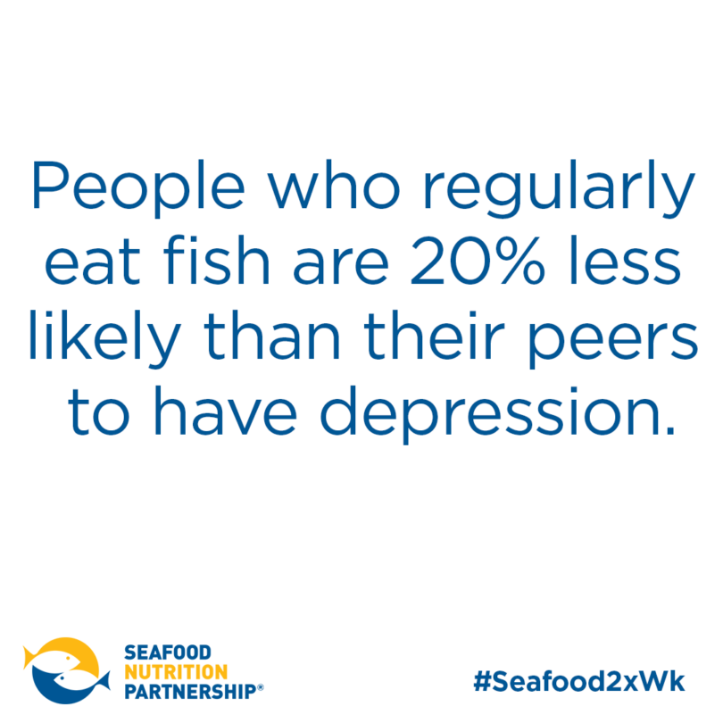 Anxiety and depression affect at least 6% of adults in the United States – or 1 in 17 - with twice as many women as men affected, and it occurs across all ages. People who regularly eat fish are 20% less likely than their peers to have depression.