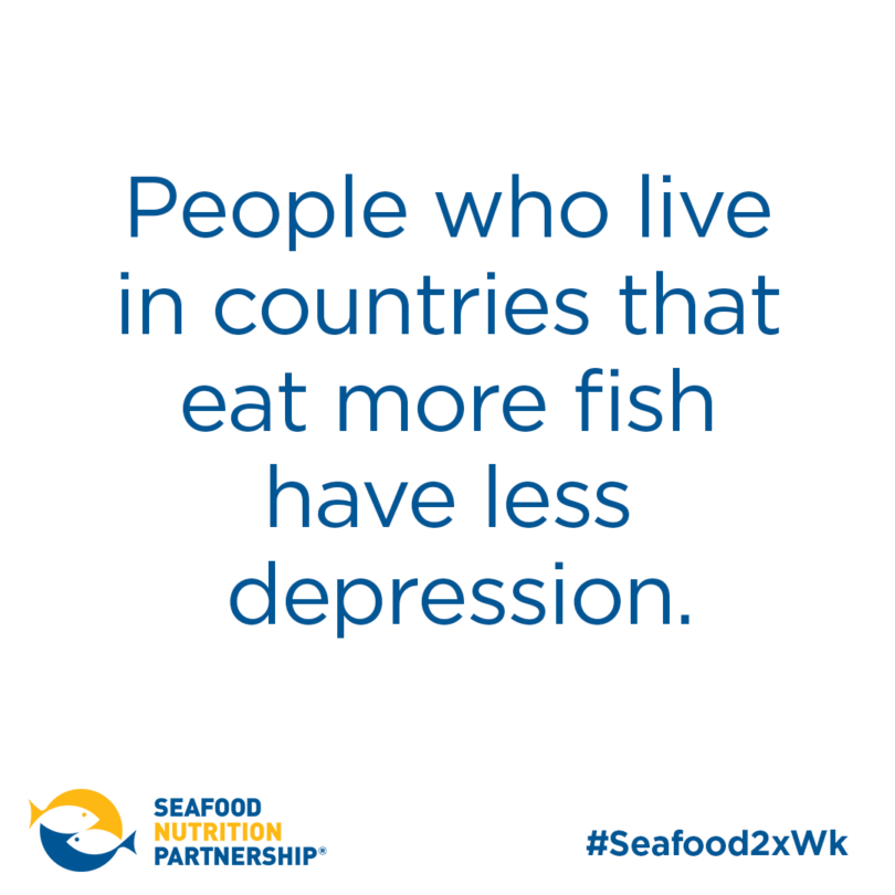 People who live in countries that eat more fish have less depression.