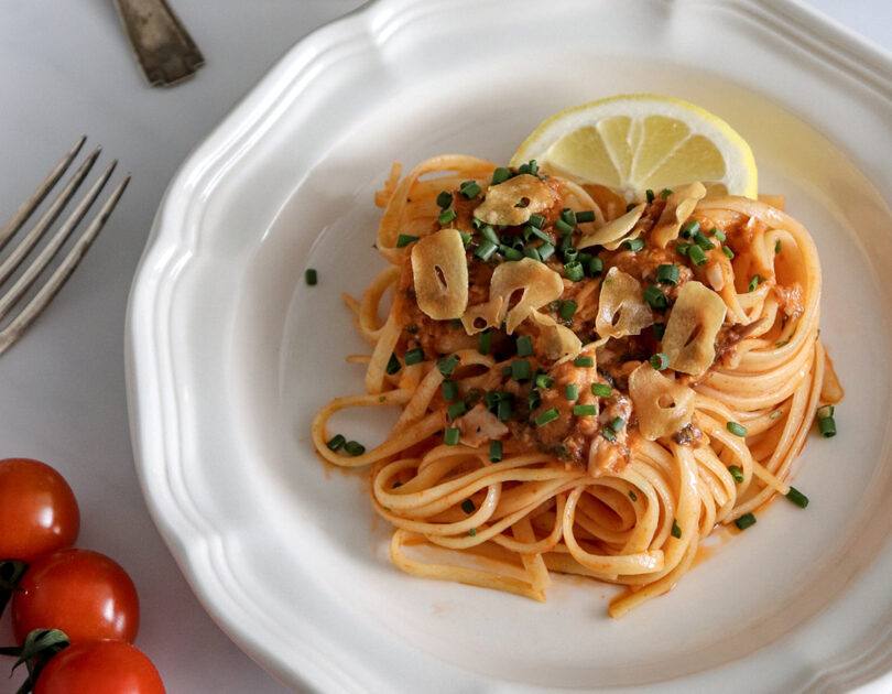 Spicy Sardine Linguine