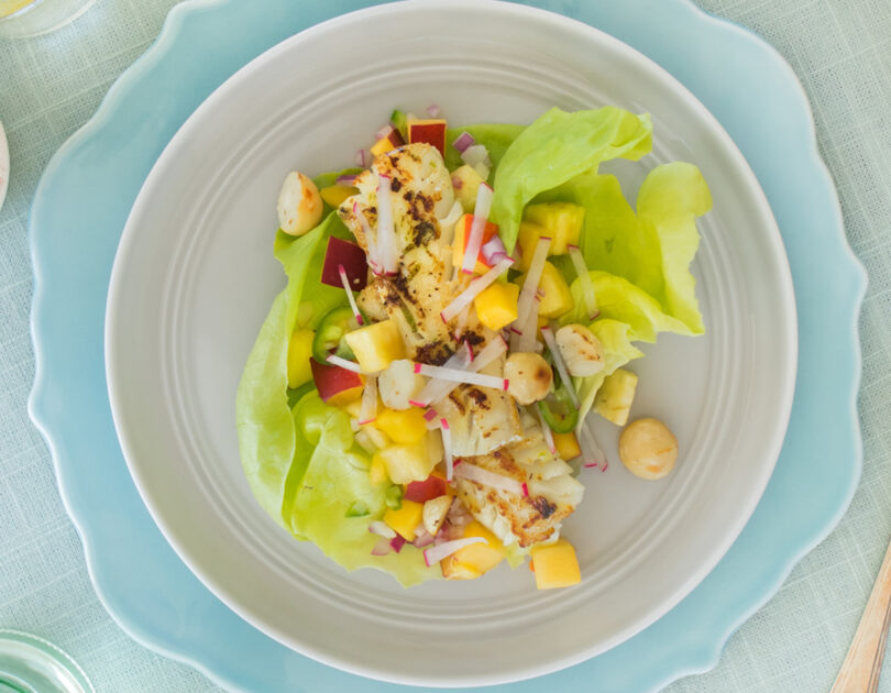 Alaska Pollock Lettuce Wraps