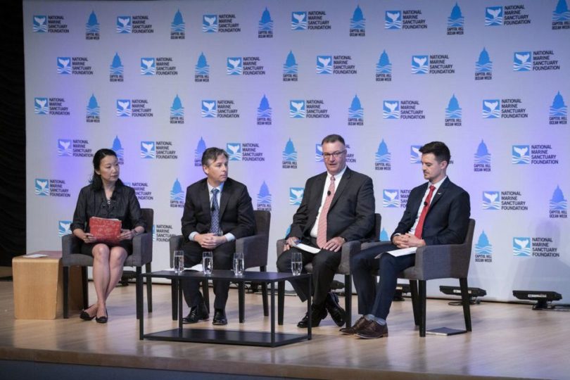 The Capitol Hill Ocean Week panel addressing the U.S. seafood deficit from different perspectives. NATIONAL MARINE SANCTUARY FOUNDATION