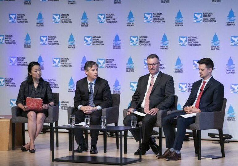 The Capitol Hill Ocean Week panel addressing the U.S. seafood deficit from different perspectives. NATIONAL MARINE SANCTUARY FOUNDATION