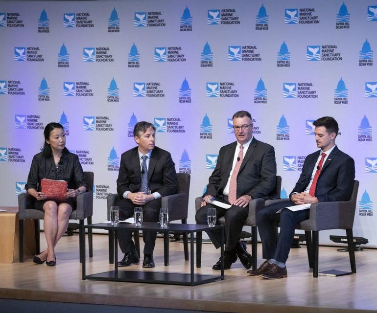 The Capitol Hill Ocean Week panel addressing the U.S. seafood deficit from different perspectives. NATIONAL MARINE SANCTUARY FOUNDATION