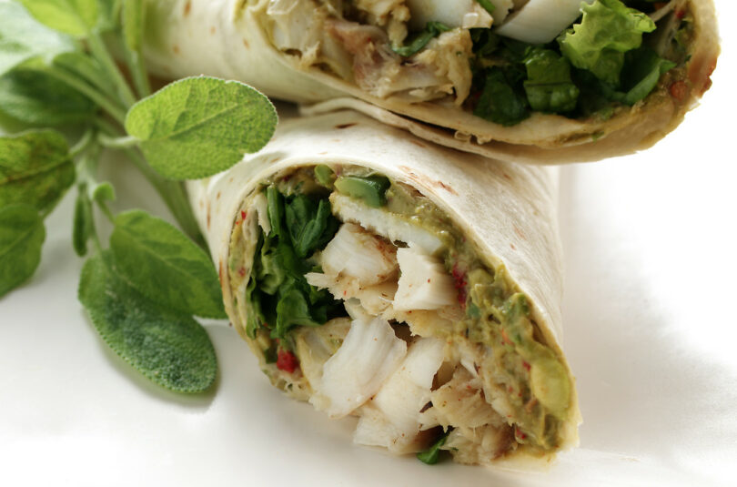 Alaska Cod Santa Fe-Style Wrap