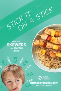 Tip on how to get kids to eat seafood: Stick it on a stick