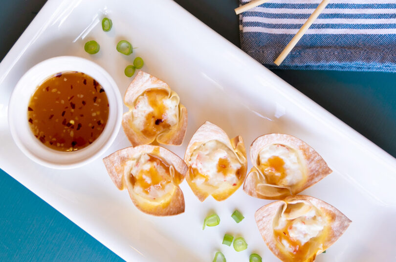 Baked Krab Rangoon Cups