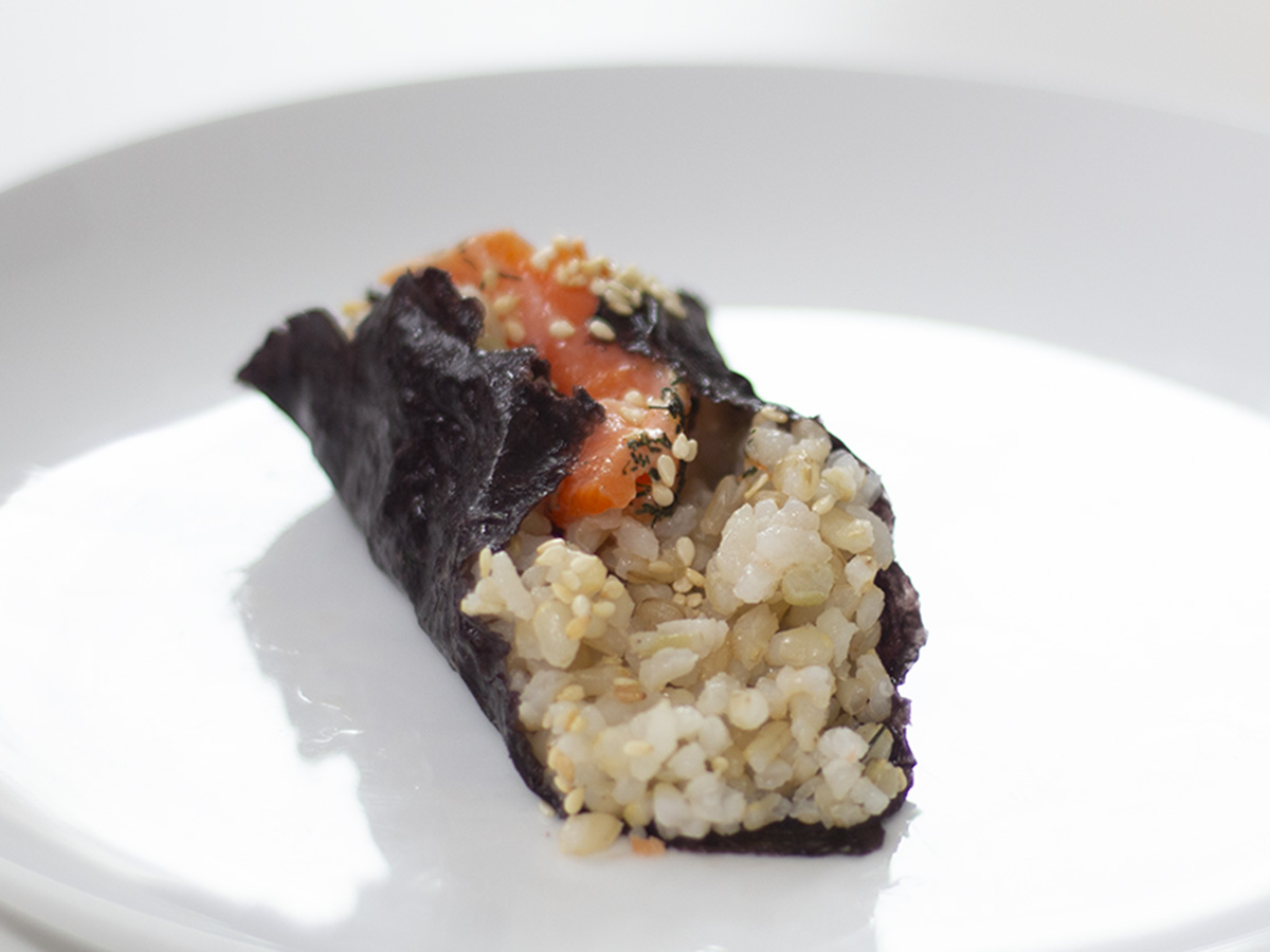 Onigiri rice balls with salmon by Maya Feller