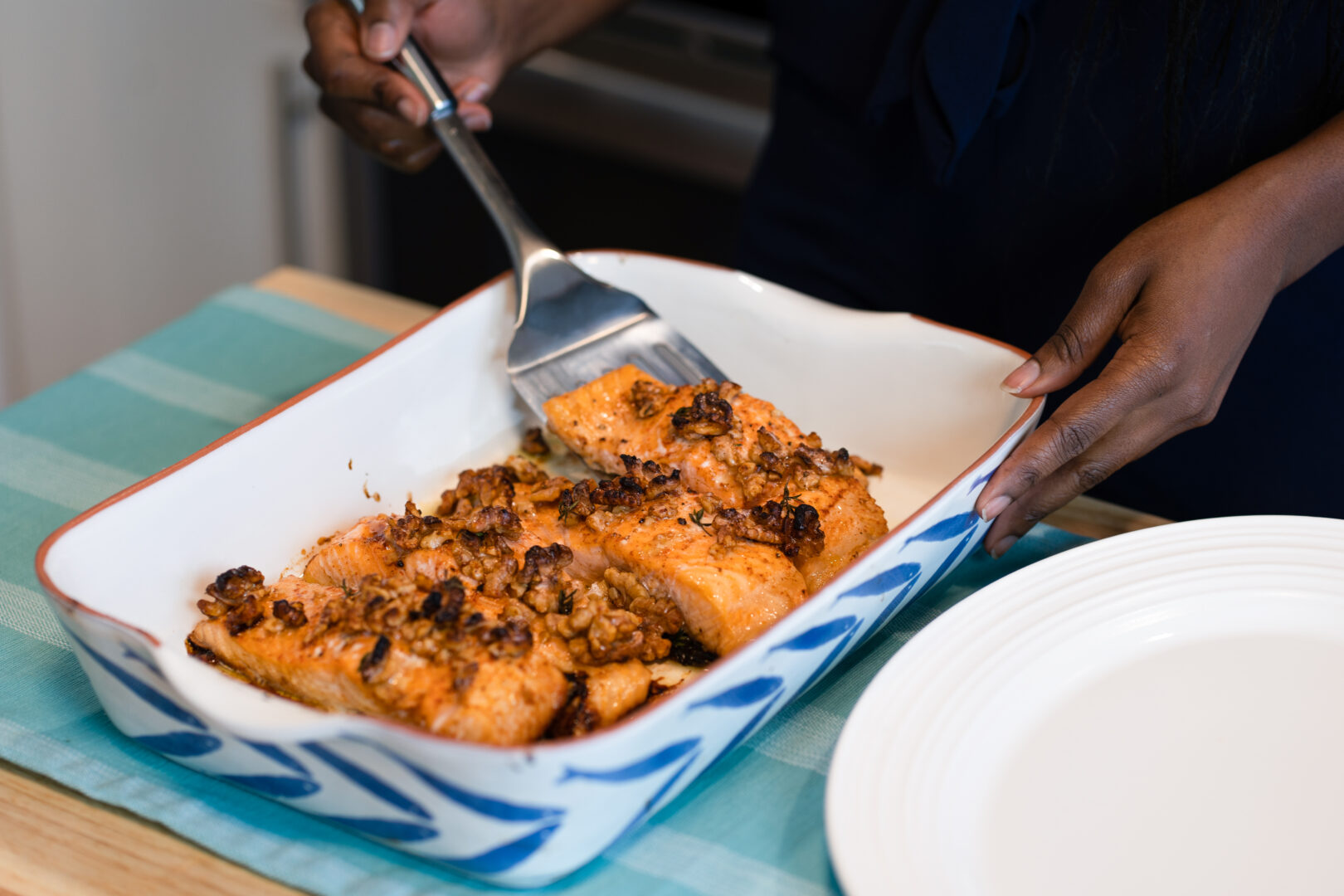 Maple Walnut Salmon with Bluehouse Salmon