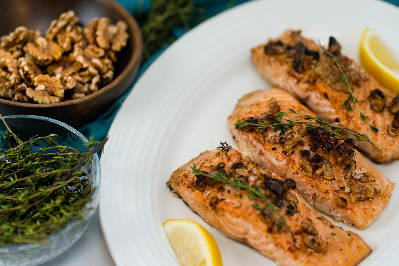 Maple Walnut Salmon with Bluehouse Salmon