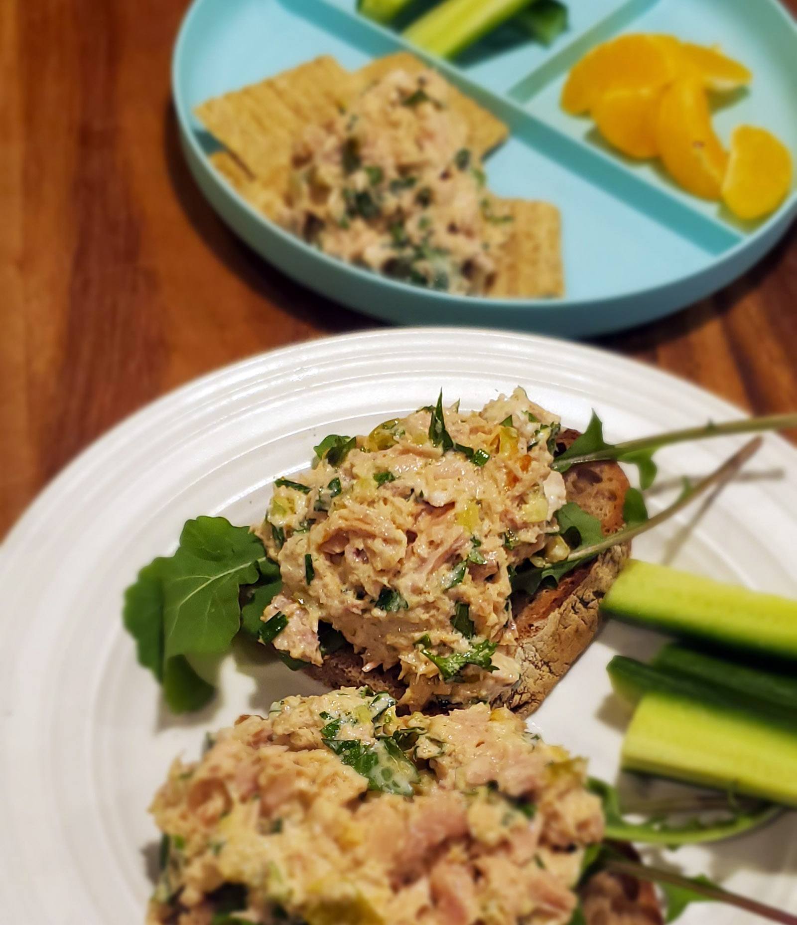 Curry Tuna Salad for Mom and Child