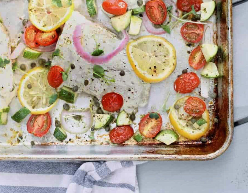 Sheet Pan Snapper