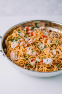 lobster linguine buttery