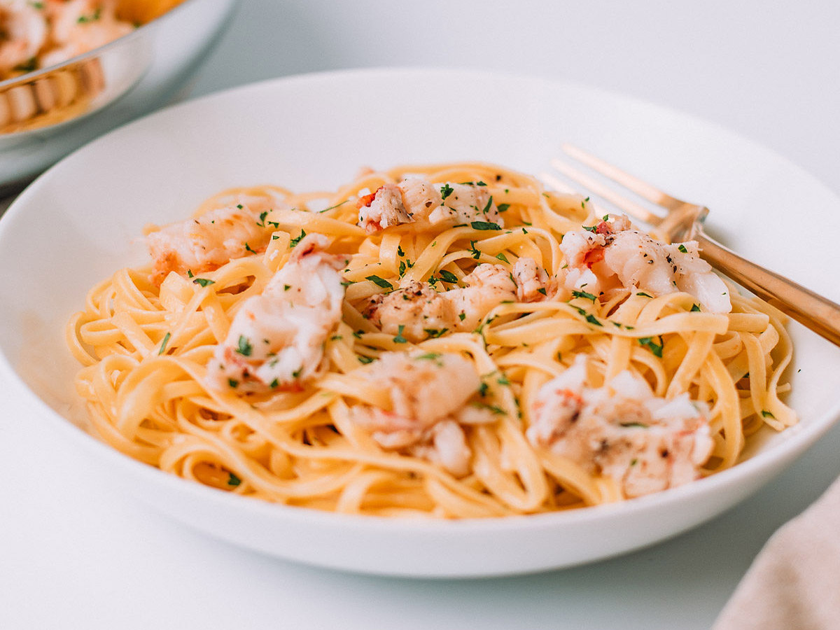 Buttery Lobster Linguine • Seafood Nutrition Partnership