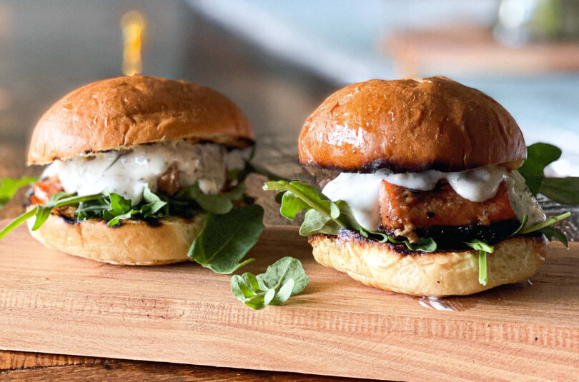 salmon sliders