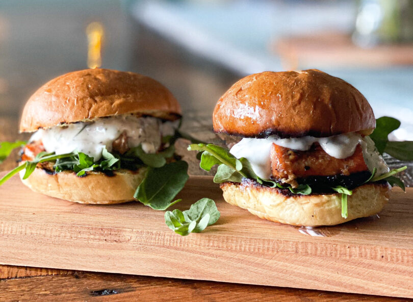 salmon sliders