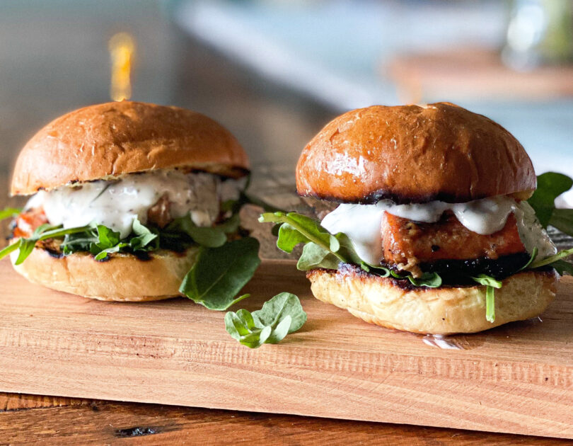 salmon sliders