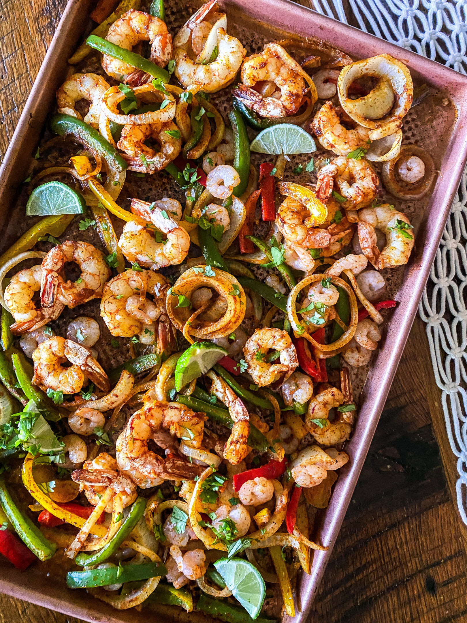 shrimp fajitas