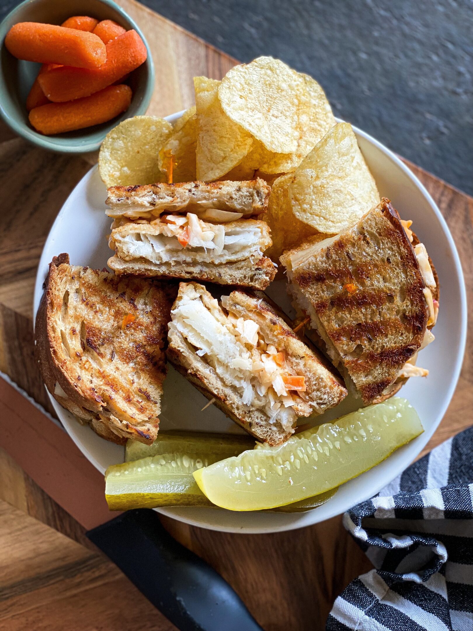 Cod Reuben Sandwich