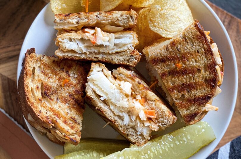Cod Reuben Sandwich