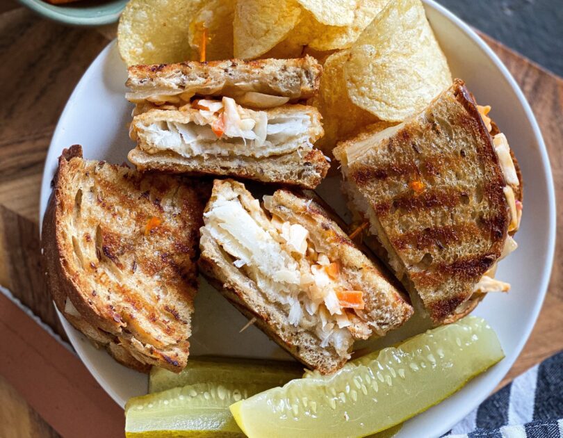 Cod Reuben Sandwich