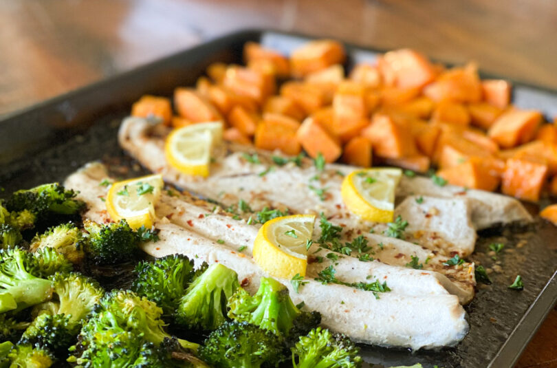 Trout Sheet Pan Meal