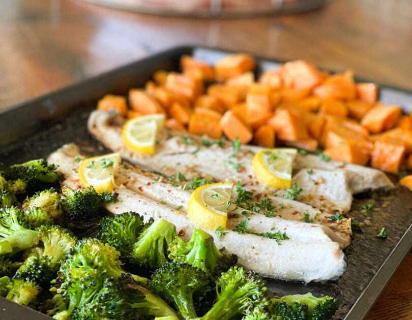 Trout Sheet Pan Meal