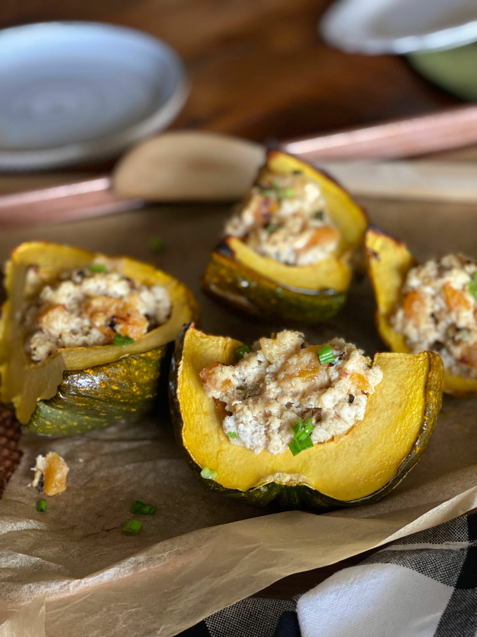 Crab-Stuffed Acorn Squash