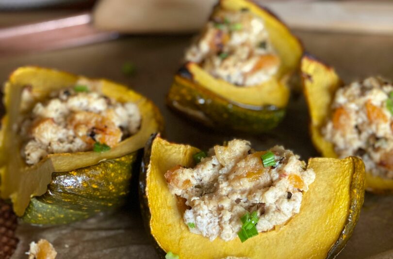 Crab-Stuffed Acorn Squash