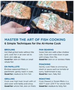 Tip Sheet on how to cook seafood
